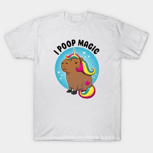 I poop magic Capybara Unicorn T-Shirt